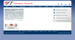 Desktop Screenshot of filtrationtechnik.in